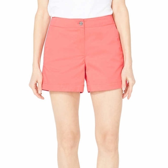 New Womens Nautica Coral Pink Shorts - Picture 1 of 13